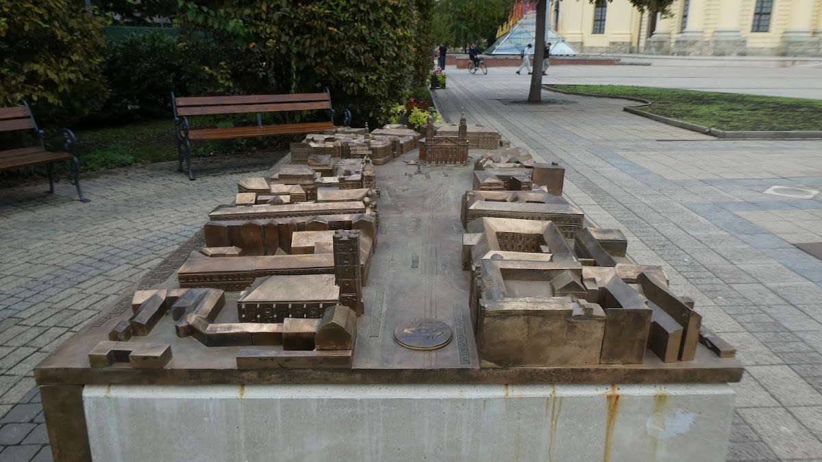 Debrecen belváros makettje