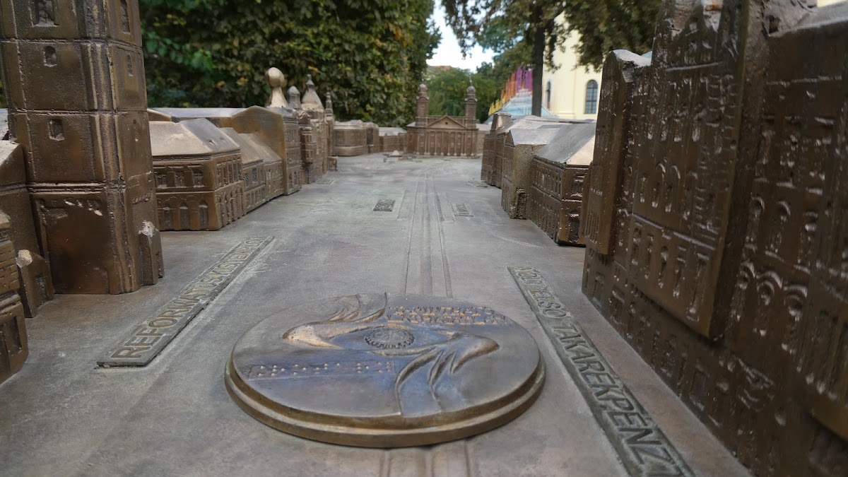 Debrecen belváros makettje