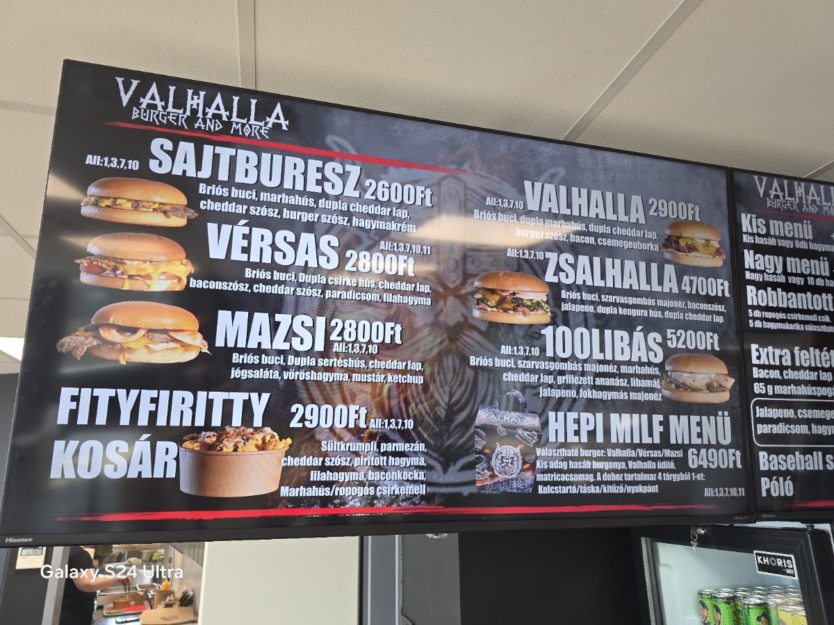 Valhalla Burger and more Miskolc